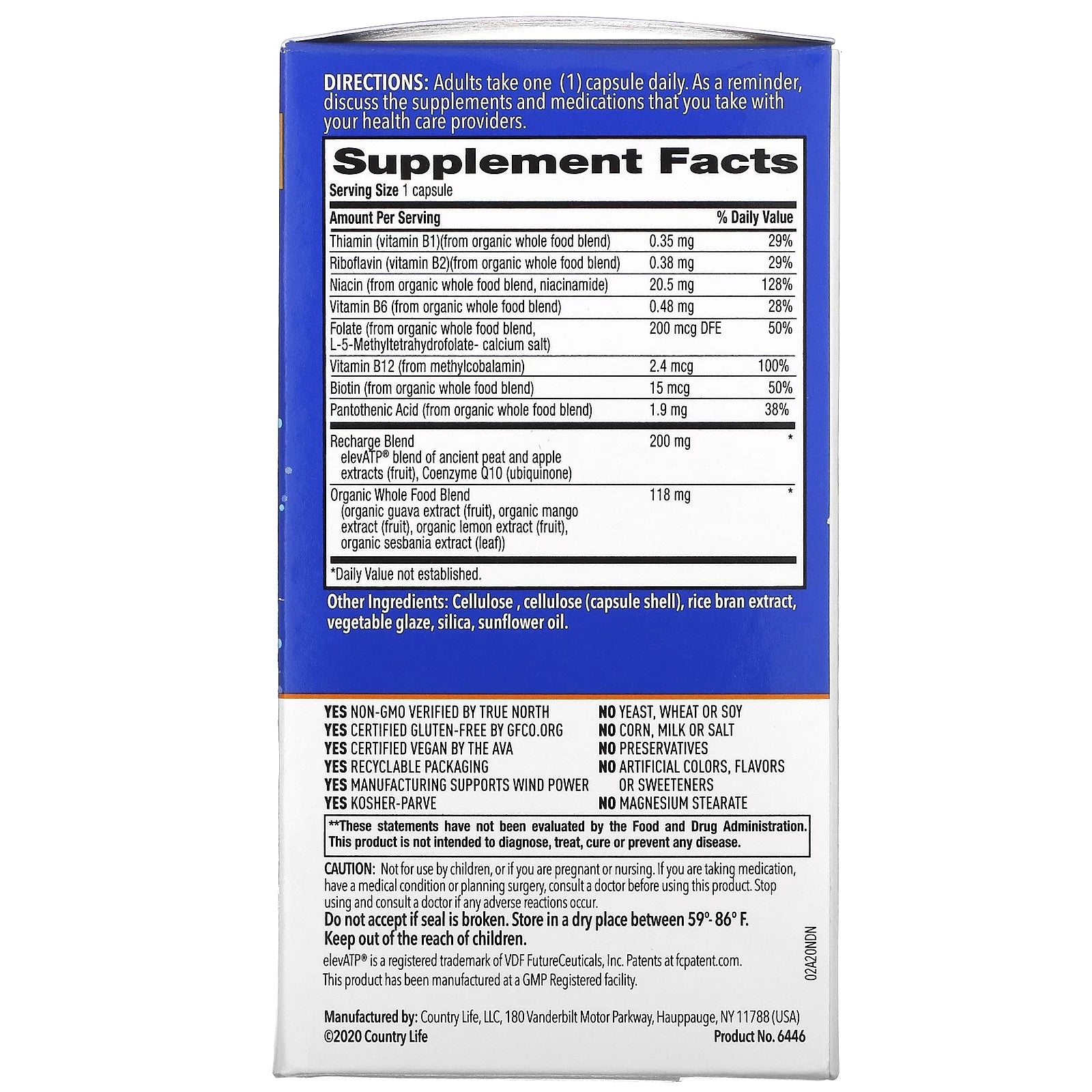 30 Vegan Capsules B-Vitamin F727