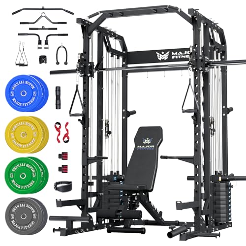 All-in-One Home Gym Smith Machine with Aluminum Pulley Set J39026