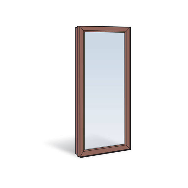 Casement Sash in Terratone Size 19 3/4 Inches Wide by 43 3/16 Inches High A216525
