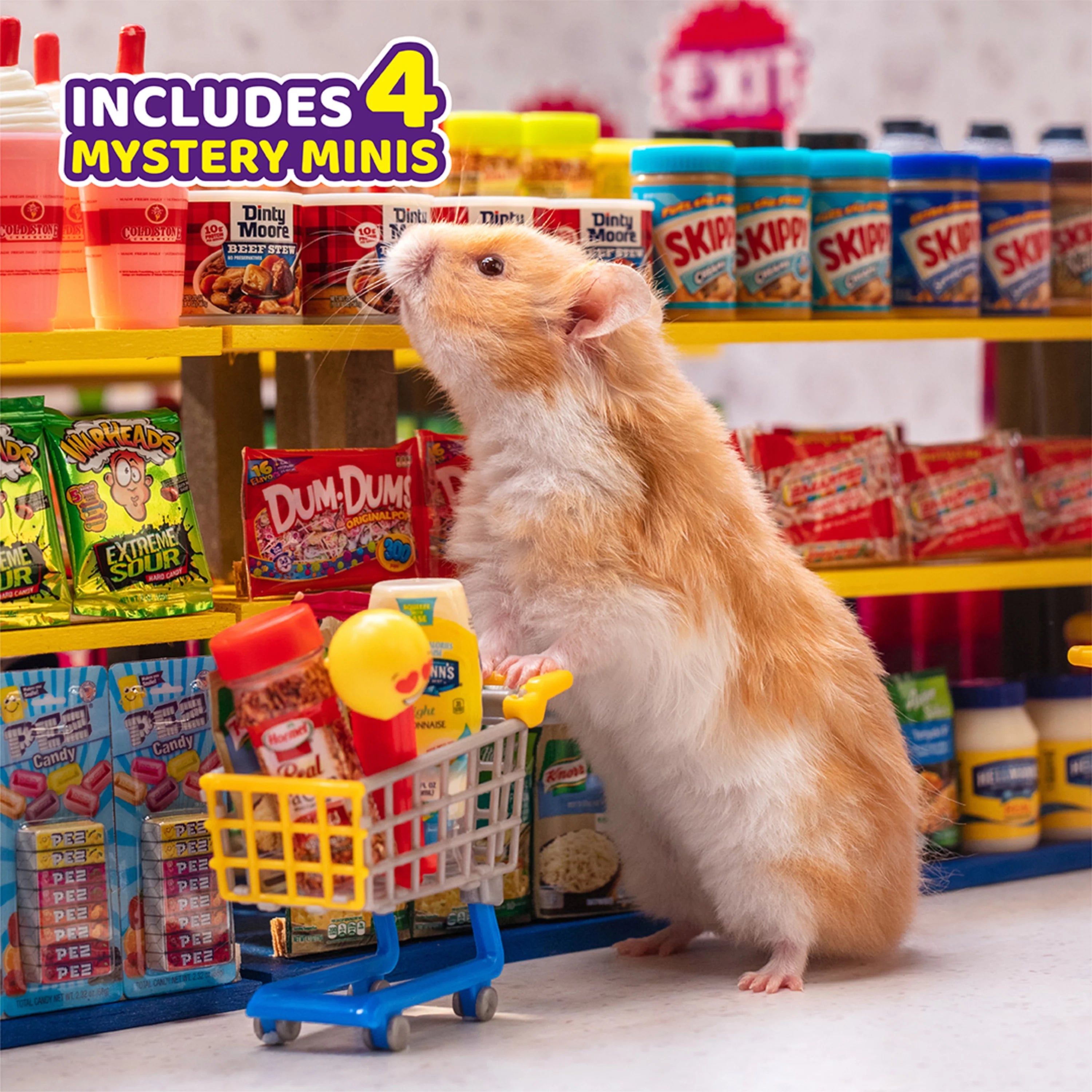 Mini Brands Series 2 Electronic Mini Mart with 4 Mystery Mini Brands Playset J431