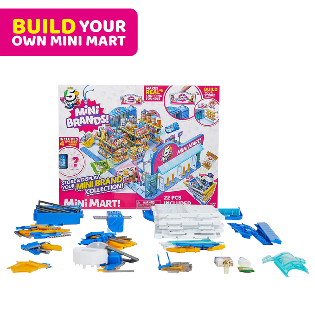 Mini Brands Series 2 Electronic Mini Mart with 4 Mystery Mini Brands Playset J431