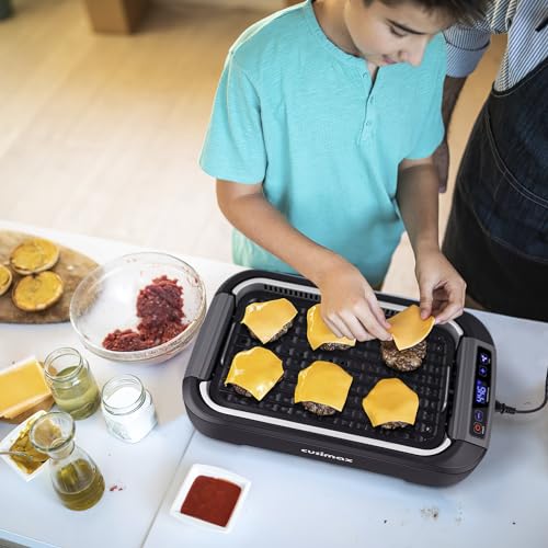 1500W Smokeless Indoor Grill with Lid, Non-stick Removable Grill Plate S45229