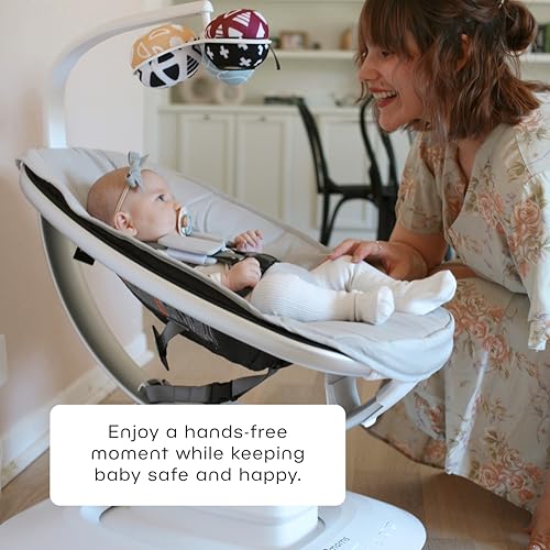 Classic Grey Dark Grey Baby Swing with Infant Insert V8575