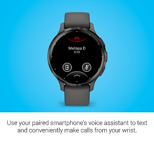 Slate Stainless Steel Bezel 1.2-Inch AMOLED Touchscreen Display Smart Watch with 41mm Pebble Gray Case and Silicone Band C3440