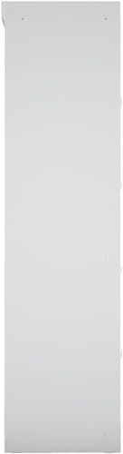 White 4 Drawer Freestanding Wardrobe Closet with Doors and Adjustable Shelves P591373