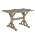 Weathered Gray Trestle Table T896