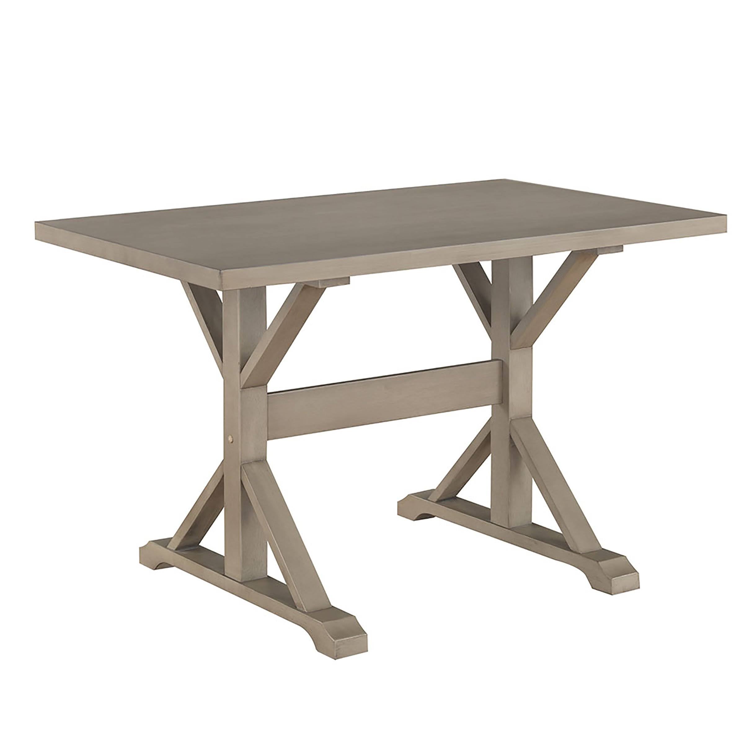 Weathered Gray Trestle Table T896