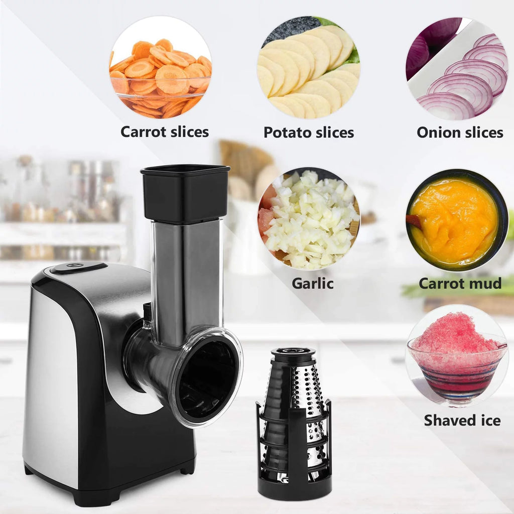 Electric Cheese Grater, 5 in-1 Vegetable Slicer, 150W Z229