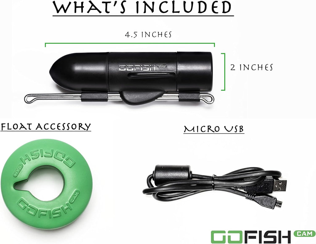 Black Wireless Underwater Fishing Camera U3802