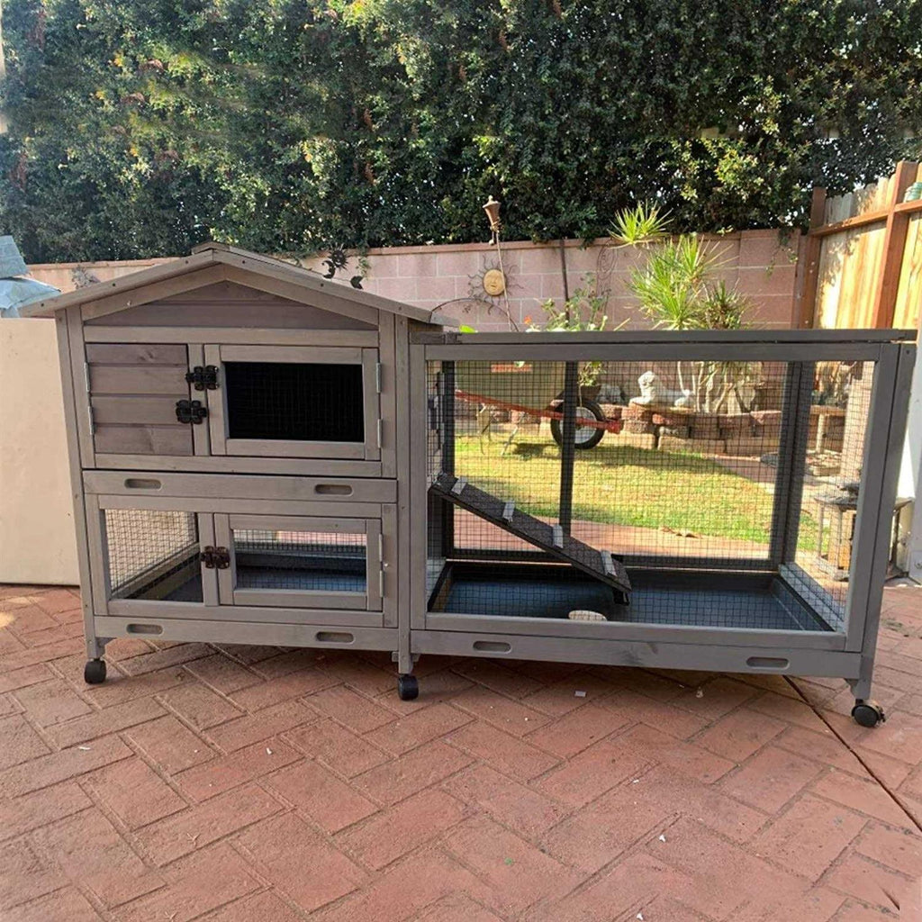 Large Guinea Pig Cage with Run on Wheels D63886
