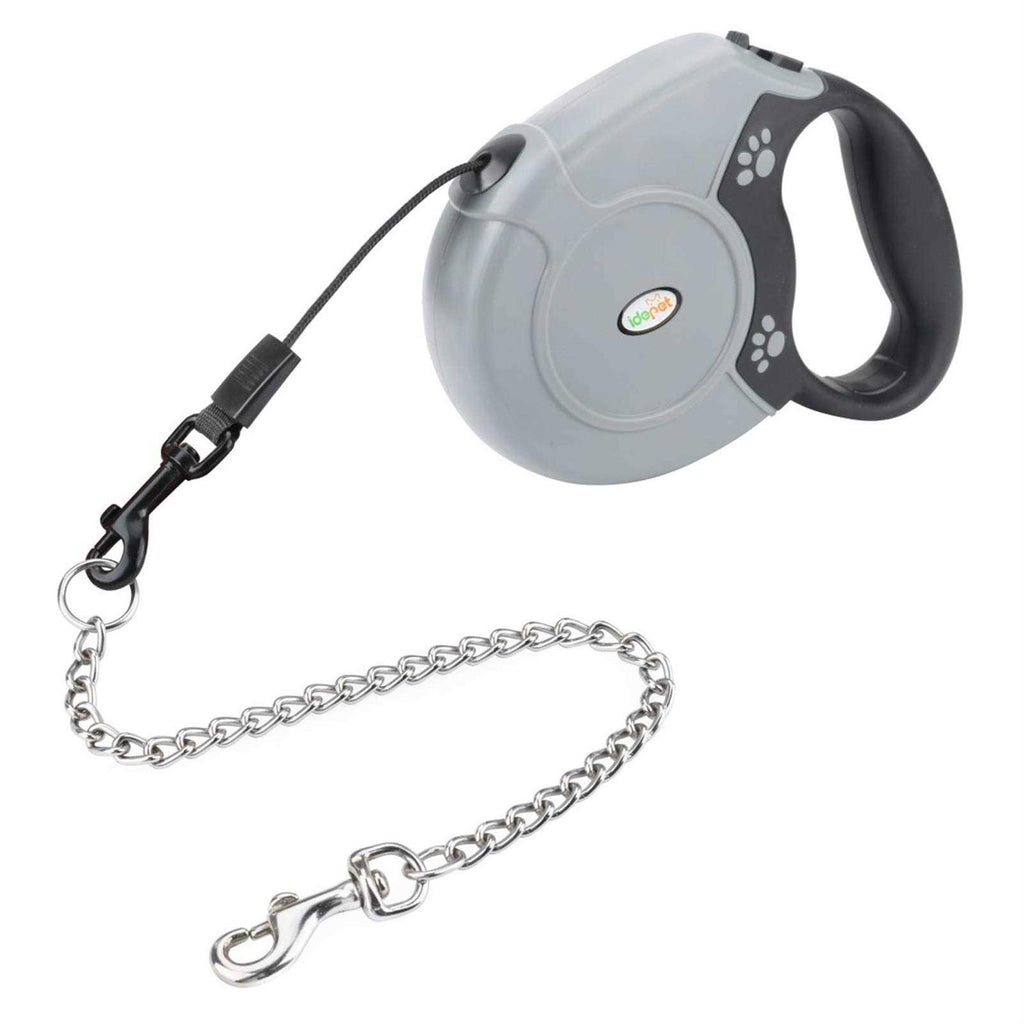 16ft Retractable Dog Leash with Anti-Chewing Steel Chain F478