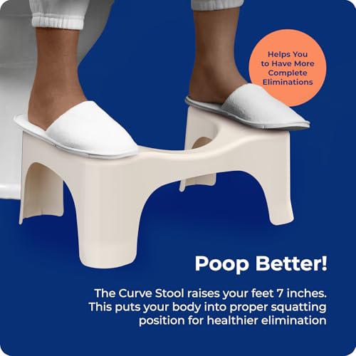 Black 7" Bathroom Toilet Stool S4663