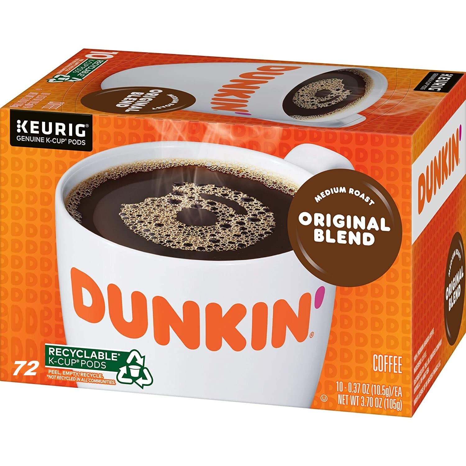 Medium Roast Coffee K Cups - 72 Count H9310