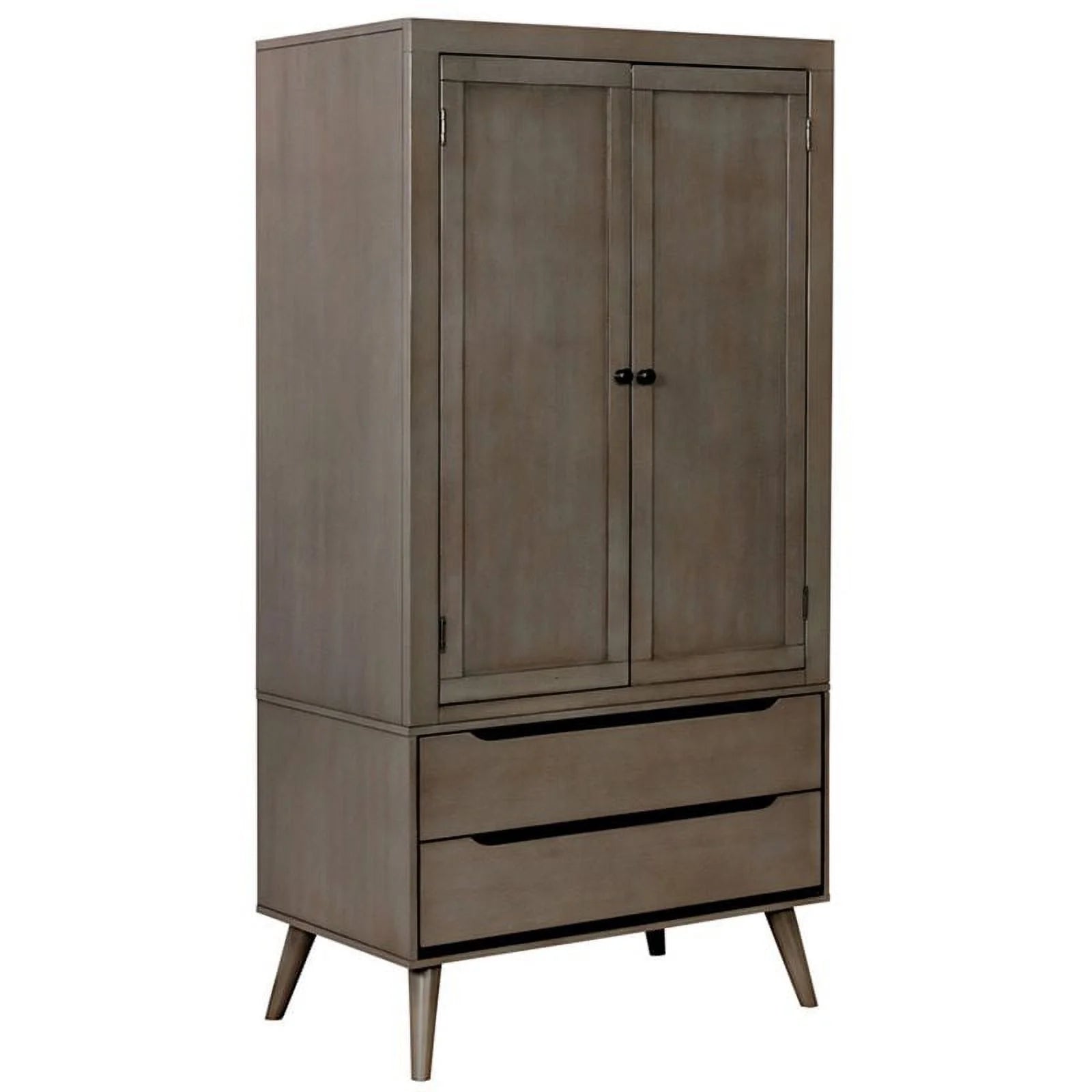 Gray Solid Wood Armoire I207