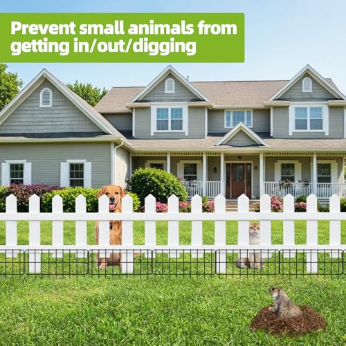 30 Panels No Dig Metal Fence Barrier, 13in(H) x 30ft(L) D4339