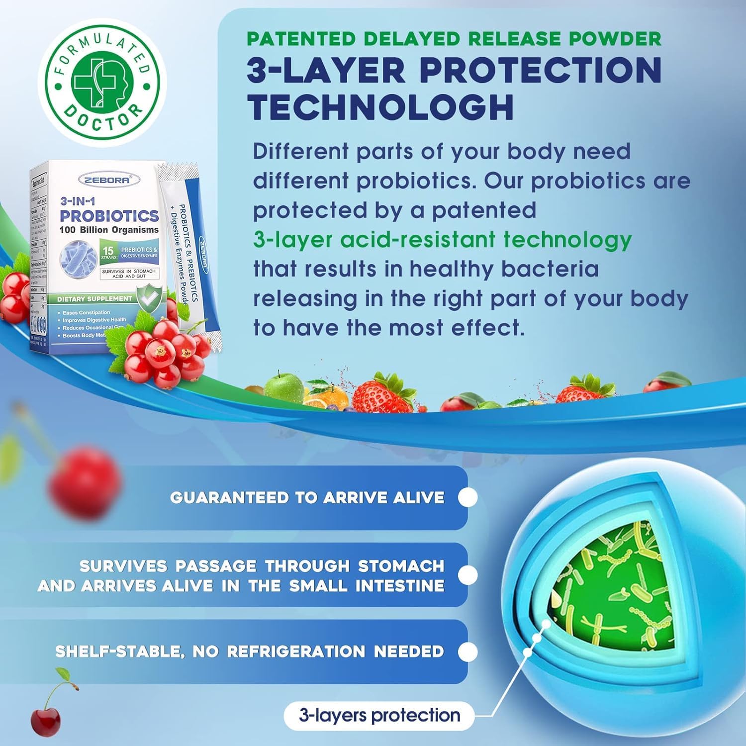 100 Billion Plus Probiotics with Digestive Enzymes & Prebiotics Q83713