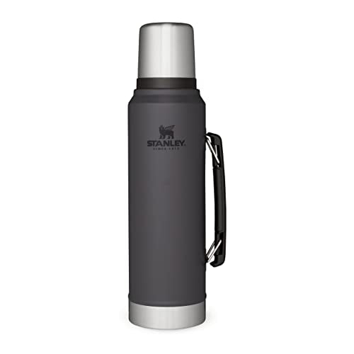 1L Charcoal Stainless Steel Thermos Flask V249