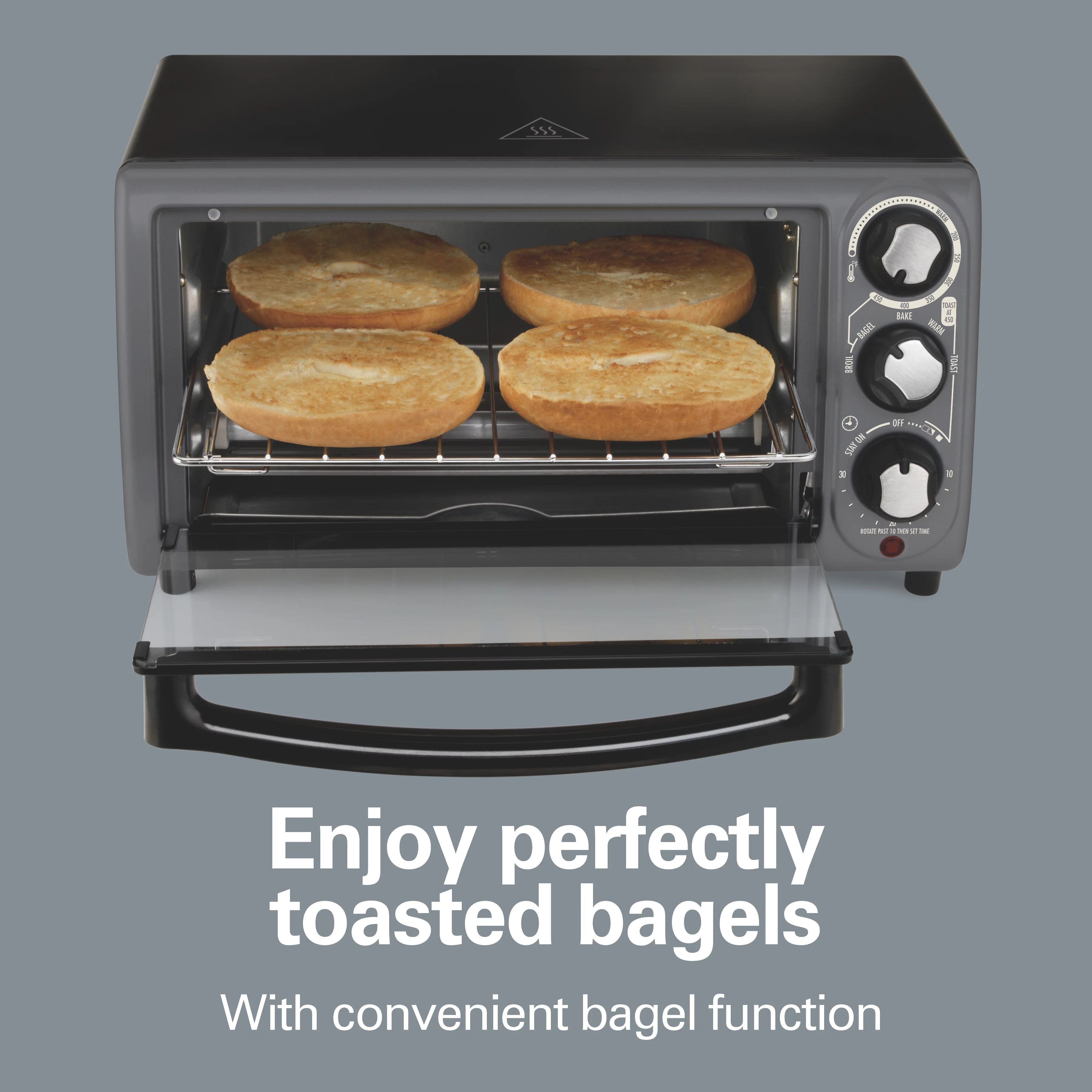 Black Toaster Oven with Gray Accents U69960