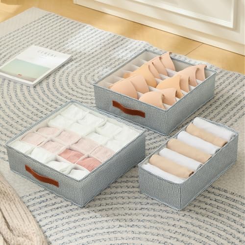 White 60 Cell Fabric Drawer Organizer A3552