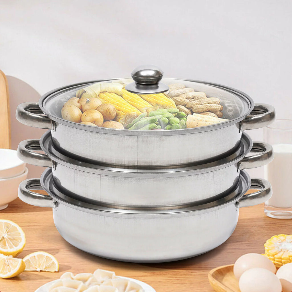 3 Tier Food Steamer with Lid R97378