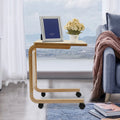 C-Shape Sofa Side Table Laptop Coffee End Table Rolling Table Desk Stand Cart N668