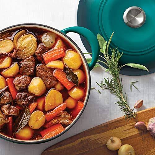 Enameled Cast Iron 6.5 qt Covered Round Dutch Oven A108