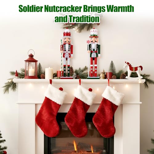 15 Inch Wooden Nutcracker Figure (Green) X92117