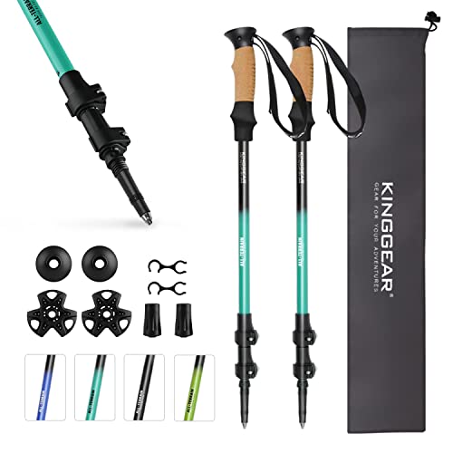 Adjustable Lightweight Collapsible Hiking Poles with Cork Grips Z575367