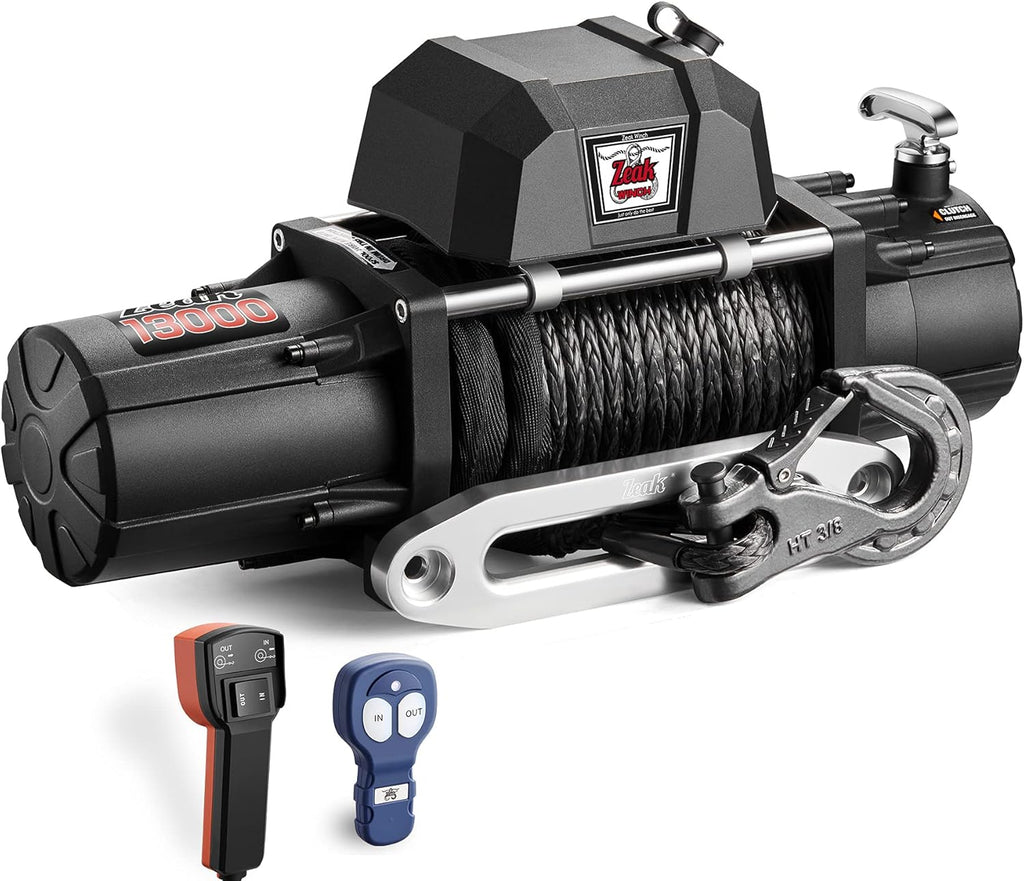 13000 lb. Electric Winch 12V Waterproof Synthetic Rope S996