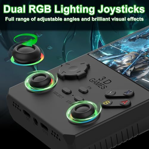 40000 in 1 Handheld Game Console 4.0 inch IPS Screen 4000mAh Portable Pocket Arcade 256G TF Card Transparent Black J740757