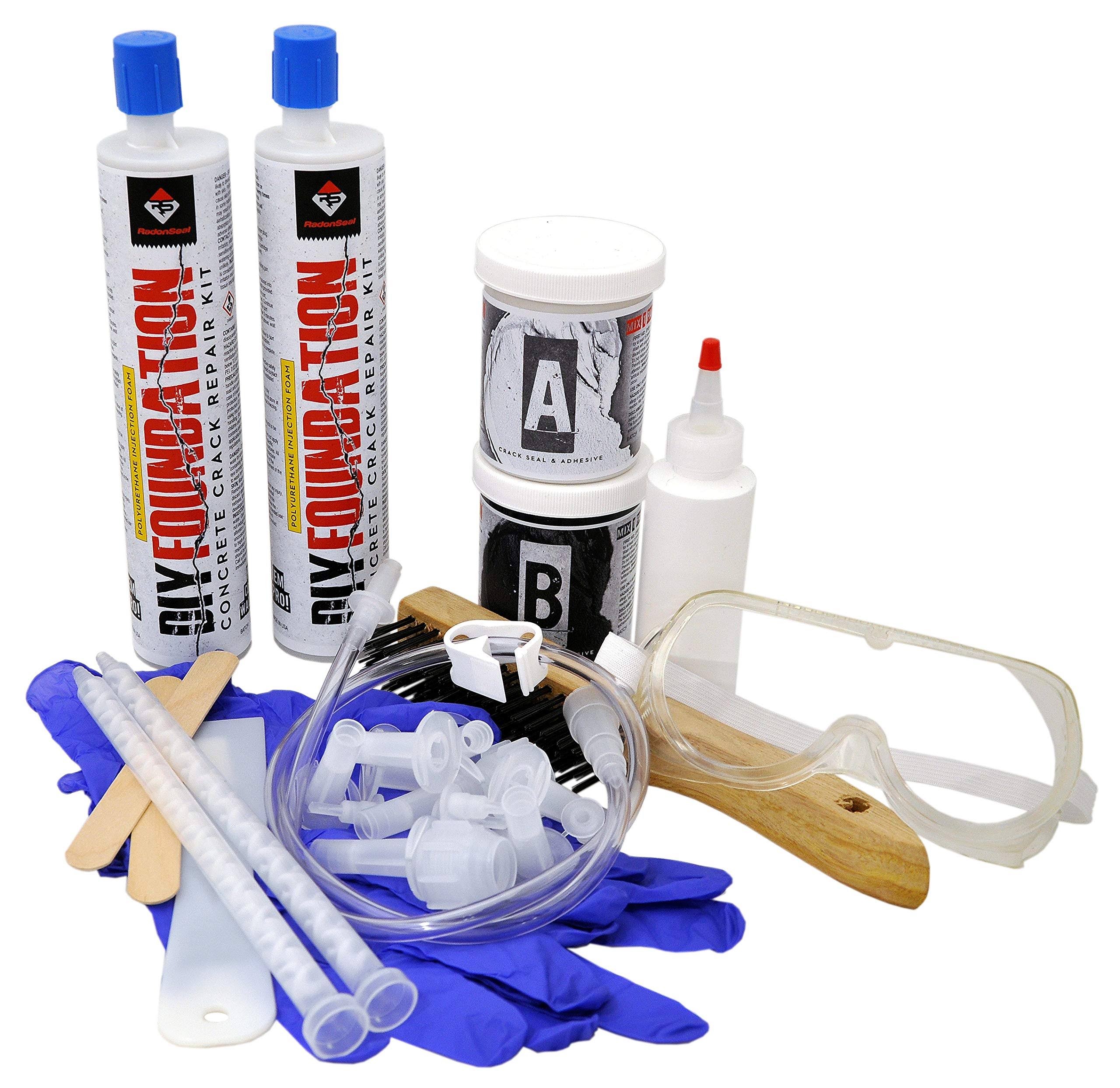 Concrete Foundation Crack Repair Kit (10 ft) S692806