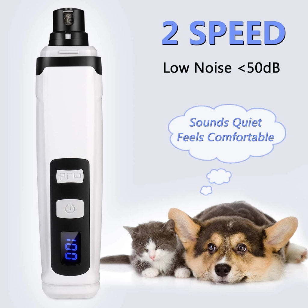 Rechargeable 2-Speed Electric Pet Nail Grinder B118