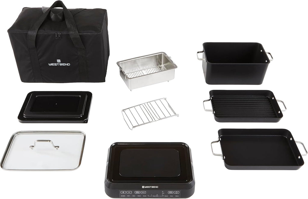6-Quart Black Non-Stick Slow Cooker F109