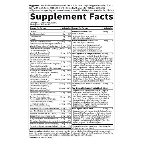 30 Fl Oz Fruit Punch Liquid Whole Food Multivitamin O902158