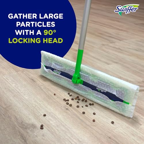 2-in-1 Dry + Wet Floor Mopping Kit with Sweeper, 8 Dry Cloths, 2 Wet Cloths T7484