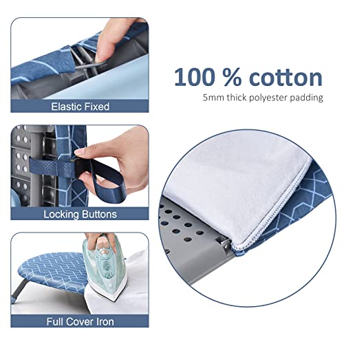 Foldable Ironing Board with 2 Heat Resistant Covers A2506
