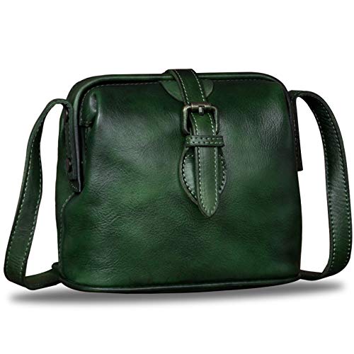 Genuine Leather Crossbody Bag Small Satchel Vintage Mini Purse B138