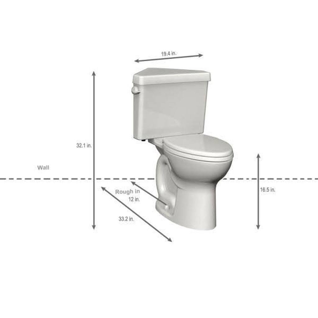 White Round 2-Piece Toilet H488492