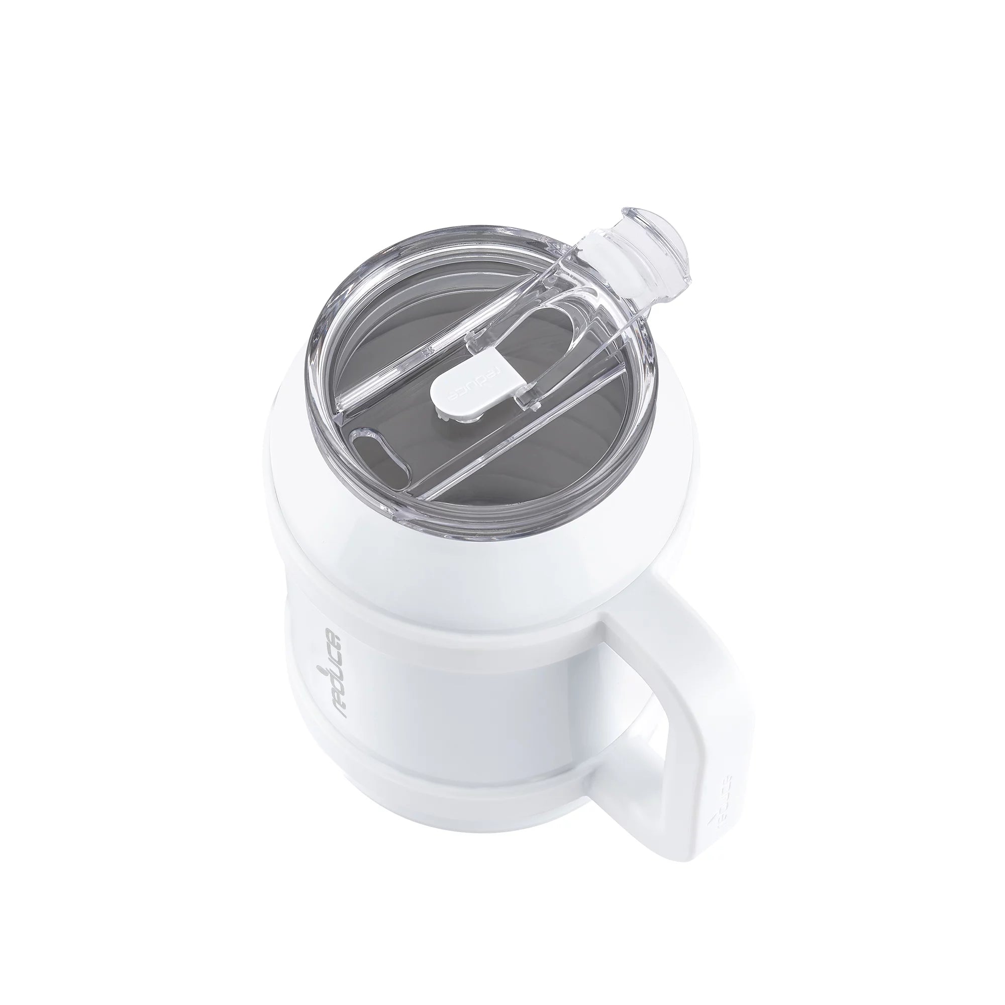 White 50 fl oz Vacuum Insulated Stainless Steel Mug with Lid and Straw I67009