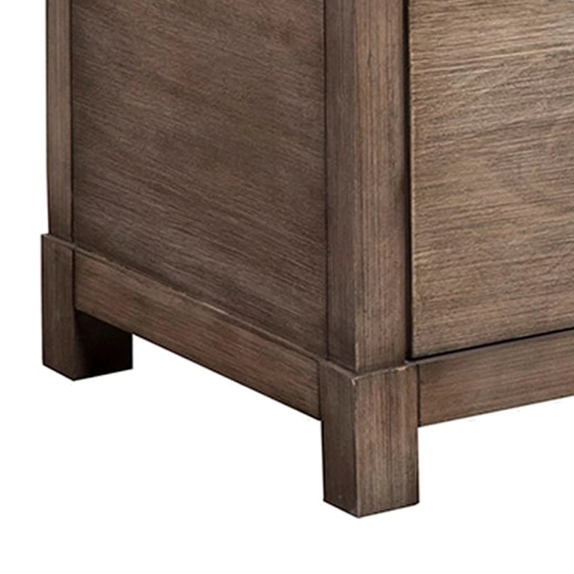 Gray Mahogany 4 Drawer TV Media Chest R82449