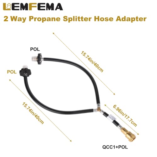 Dual Propane Tank Converter Hose Adapter C4325