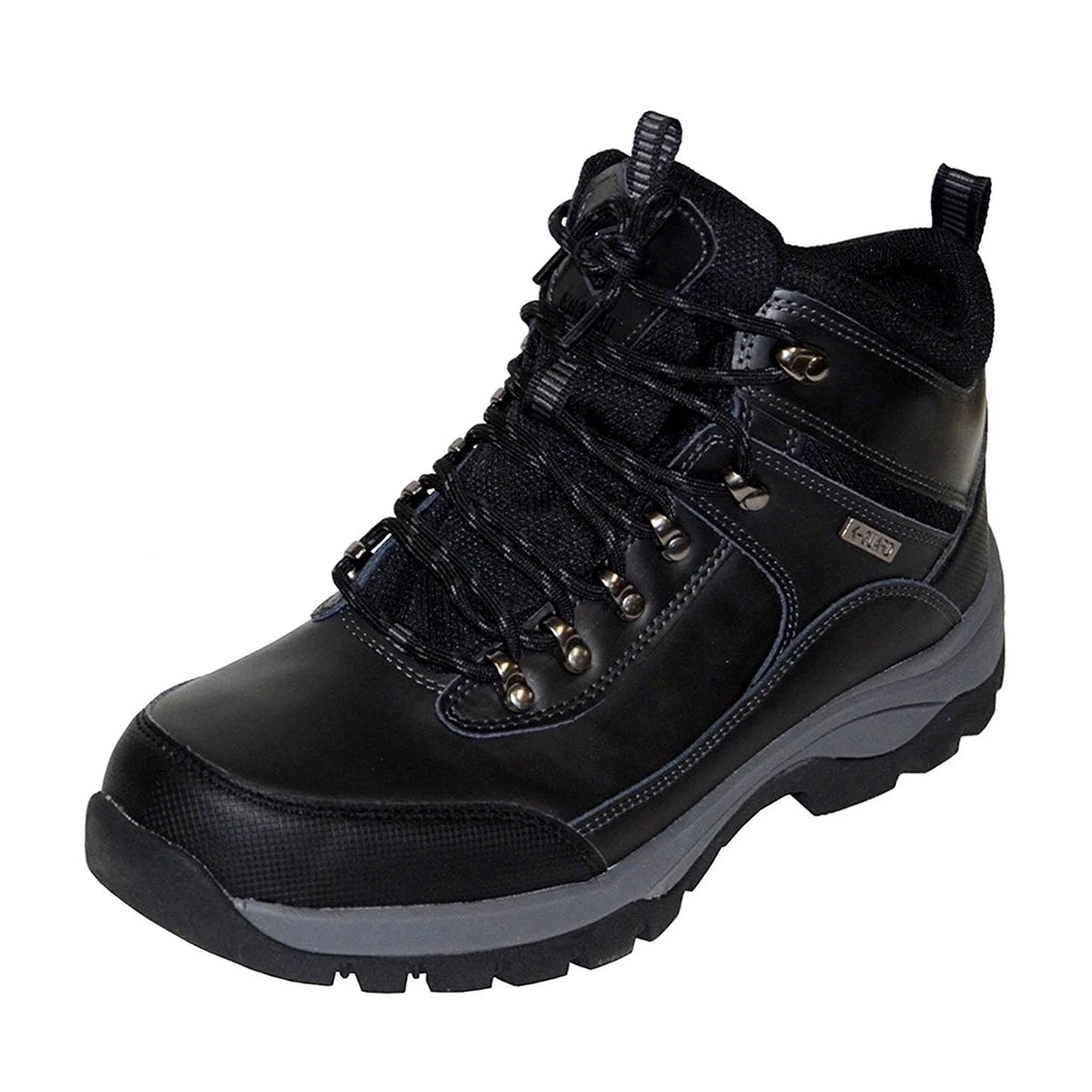 Black Leather Hiking Boots D182