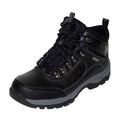 Black Leather Hiking Boots D182