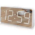 Digital Clock with Large Numbers, Battery Backup, USB Charger Port K21317