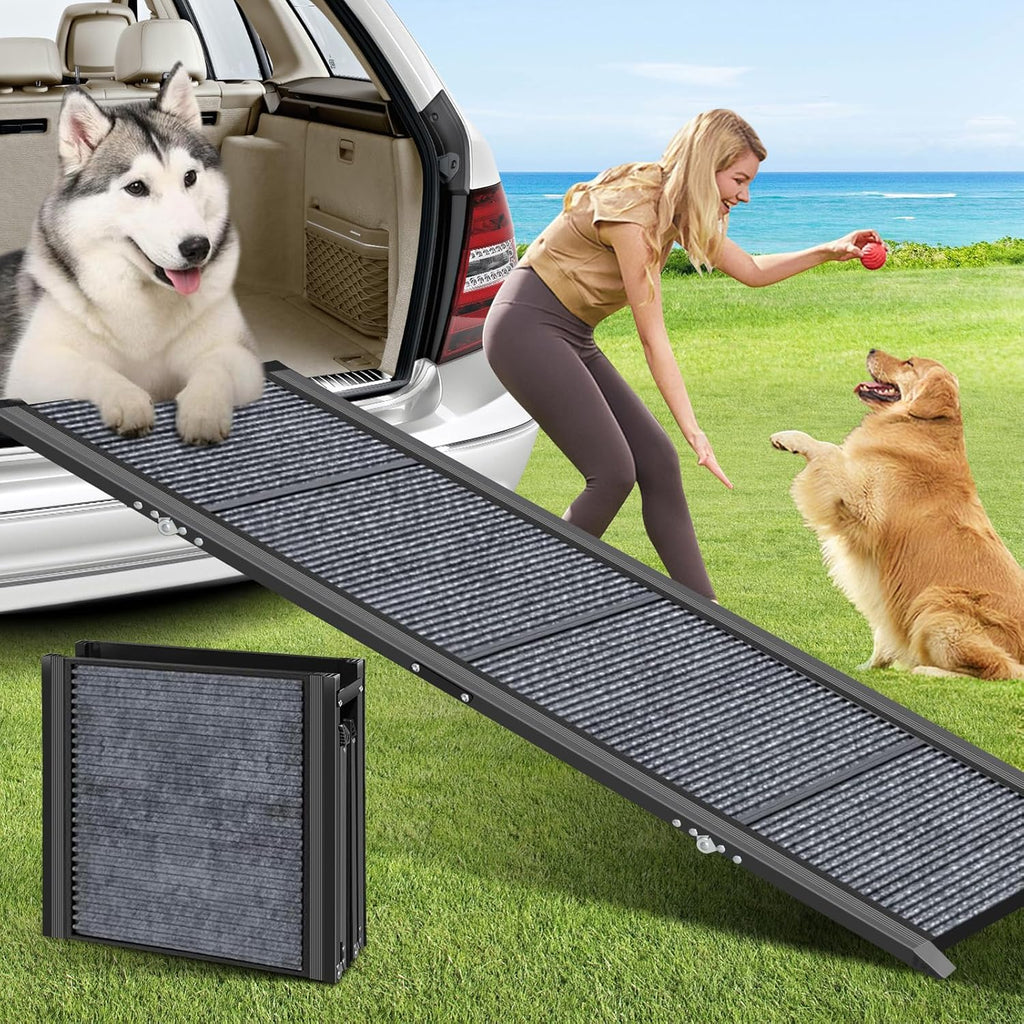 19.7" Wide 67" Long Folding Large Dog Ramp with Non-Slip Surface G630260