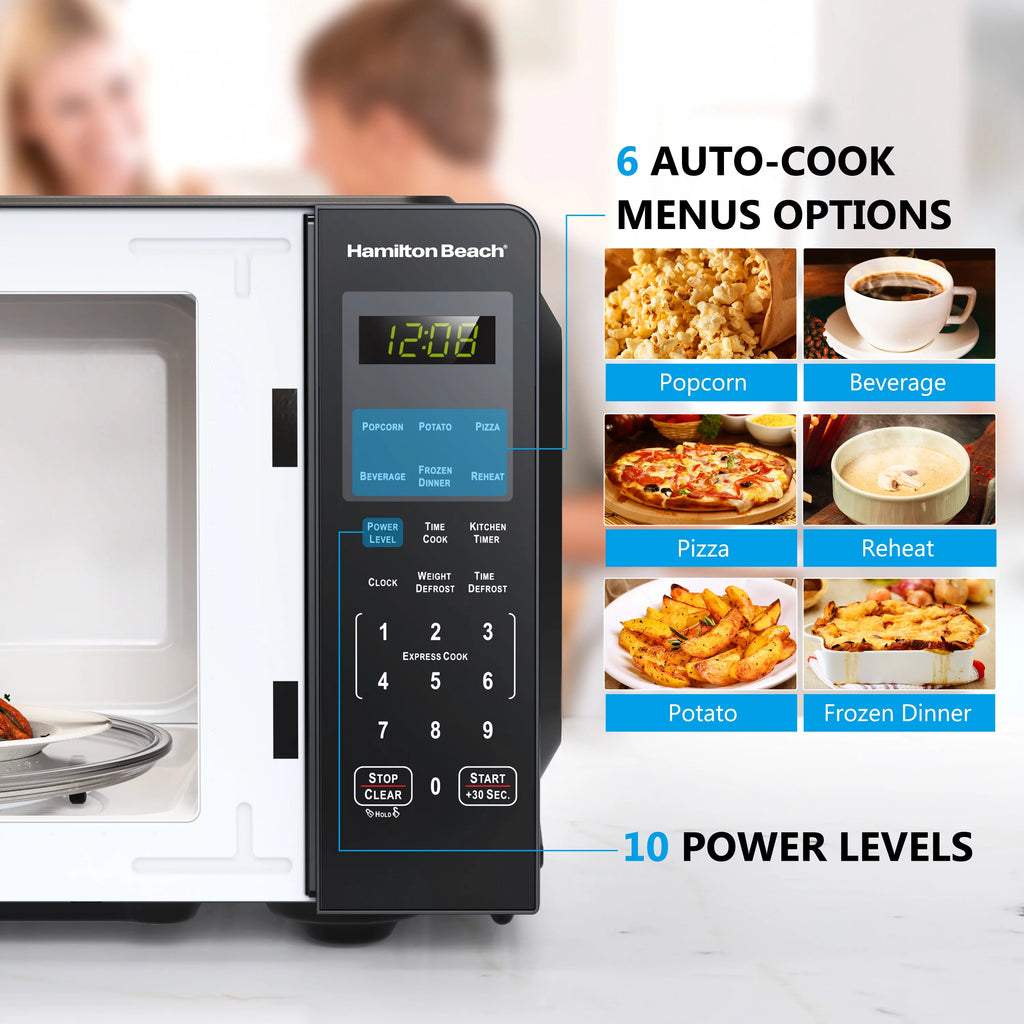 0.9 Cu ft Stainless Steel Countertop Microwave Oven O435