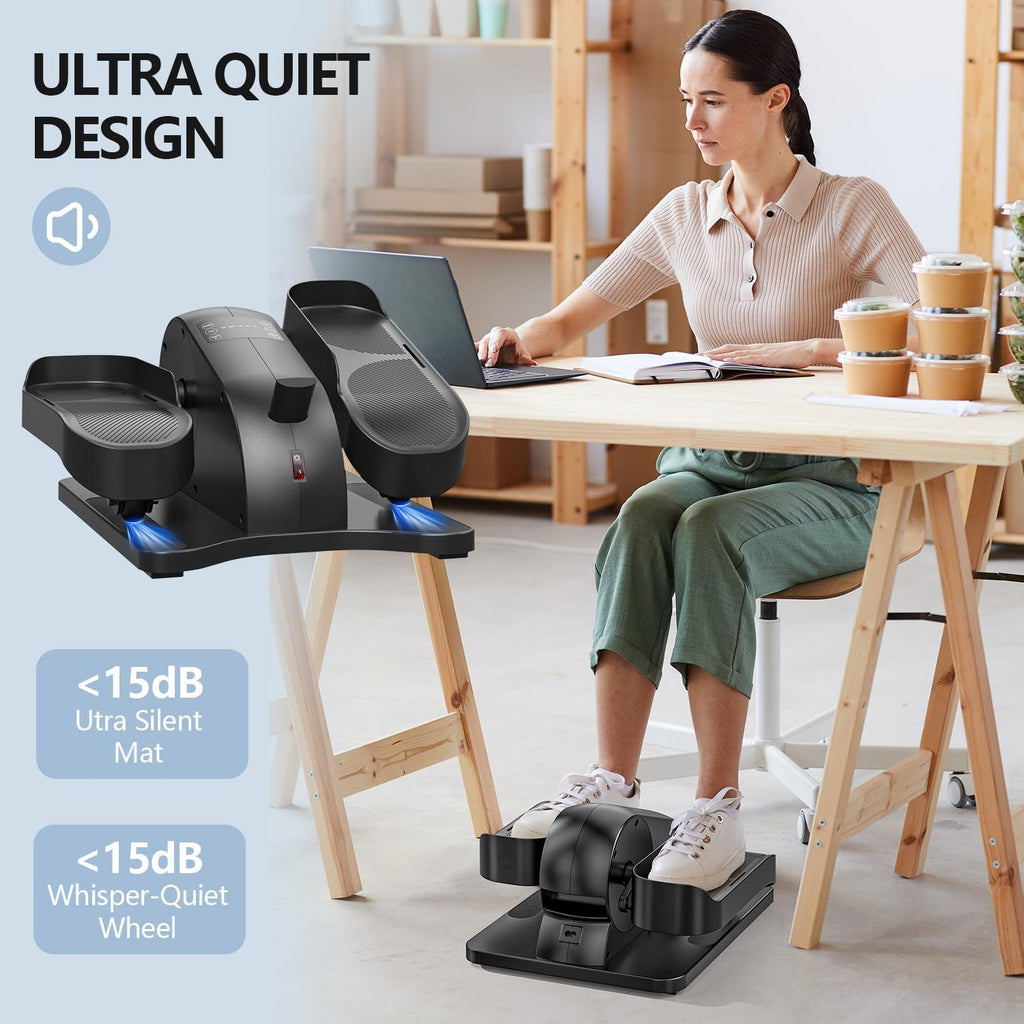 Under Desk Elliptical Machine with 12 Adjustable Speed D2190