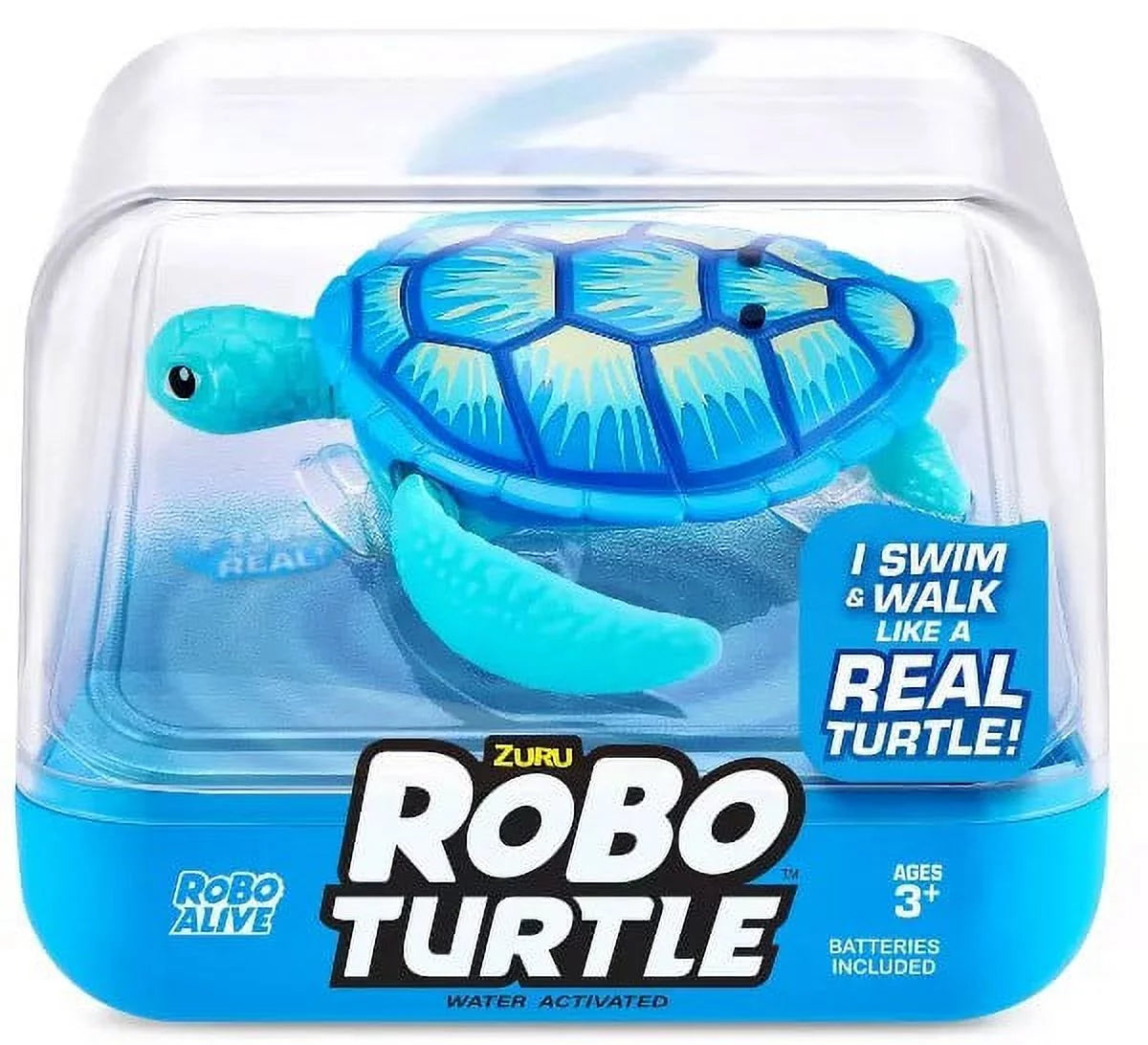 Robo Alive Turtle Blue Robotic Pet O9255