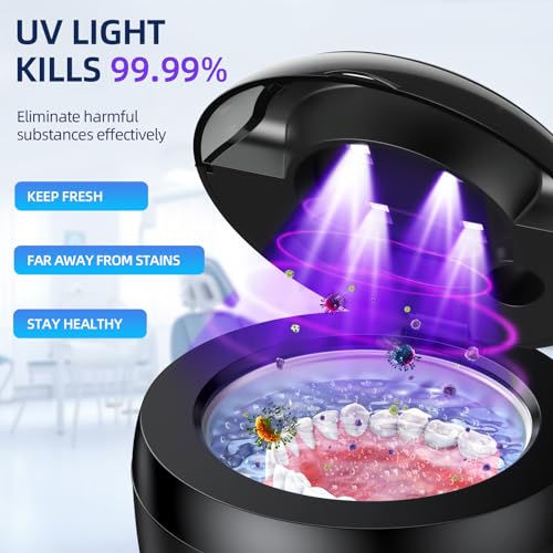 Ultrasonic Retainer Cleaner with 200ML Capacity, 45kHz, 4 Modes C590
