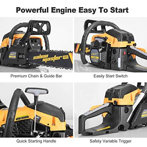 GAS Powered 62cc 2-Cycle 20-inch Chainsaw K721175
